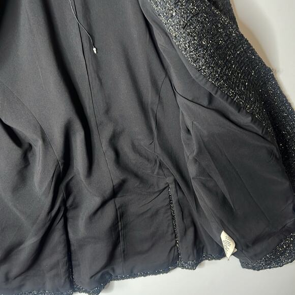 L’Agence CHAMBERLAIN SEQUIN EMBELLISHED‎ METTALIC MULTI TWEED BLAZER SIZE 10 - Picture 9 of 12